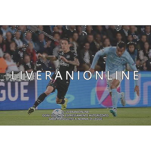 Angel DI MARIA / Felipe CARVALHO - 15.09.2015 - PSG / Malmo - 1ere journee Champions League Photo : Nolwenn Le Gouic / Icon Sport AG ALDO LIVERANI SAS ONLY ITALY