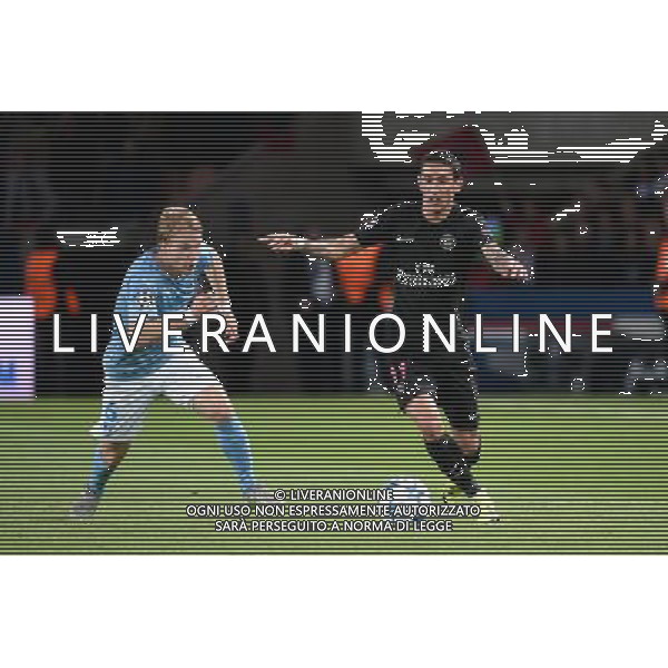 Angel DI MARIA / Oscar LEWICKI - 15.09.2015 - PSG / Malmo - 1ere journee Champions League Photo : Nolwenn Le Gouic / Icon Sport AG ALDO LIVERANI SAS ONLY ITALY