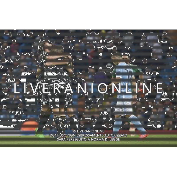 Manchester 14-09-2015 - Etihad Stadium Manchester Manchester City vs Juventus - Uefa Champions league 2015/2016 Nella foto: esultanza Juve FOTO FEDERICO TARDITO-AG ALDO LIVERANI SAS