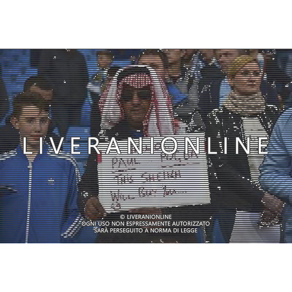 Manchester 14-09-2015 - Etihad Stadium Manchester Manchester City vs Juventus - Uefa Champions league 2015/2016 Nella foto: tifosi city FOTO FEDERICO TARDITO-AG ALDO LIVERANI SAS