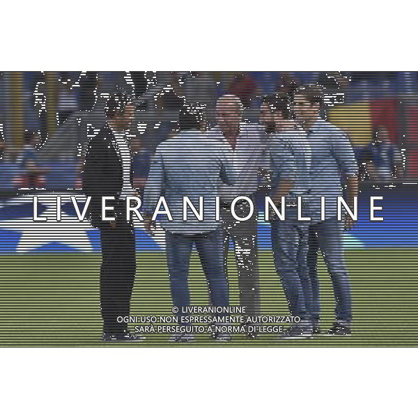 Roma - 16/09/2015 - Stadio Olimpico - Uefa Champions League 2015/2016 - Gruppo E - AS Roma vs Barcellona - nella foto: Walter Sabatini e Luis Enrique / Ph Fabrizio Corradetti - Ag. Aldo Liverani sas