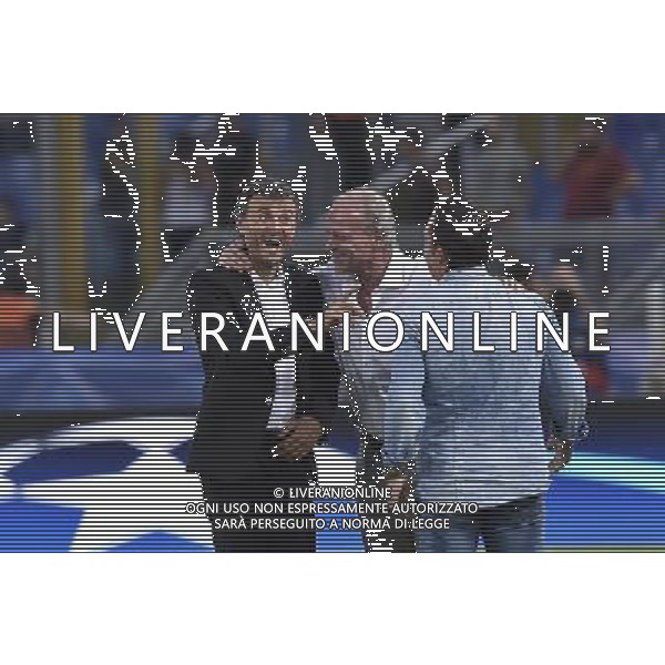 Roma - 16/09/2015 - Stadio Olimpico - Uefa Champions League 2015/2016 - Gruppo E - AS Roma vs Barcellona - nella foto: Walter Sabatini e Luis Enrique / Ph Fabrizio Corradetti - Ag. Aldo Liverani sas
