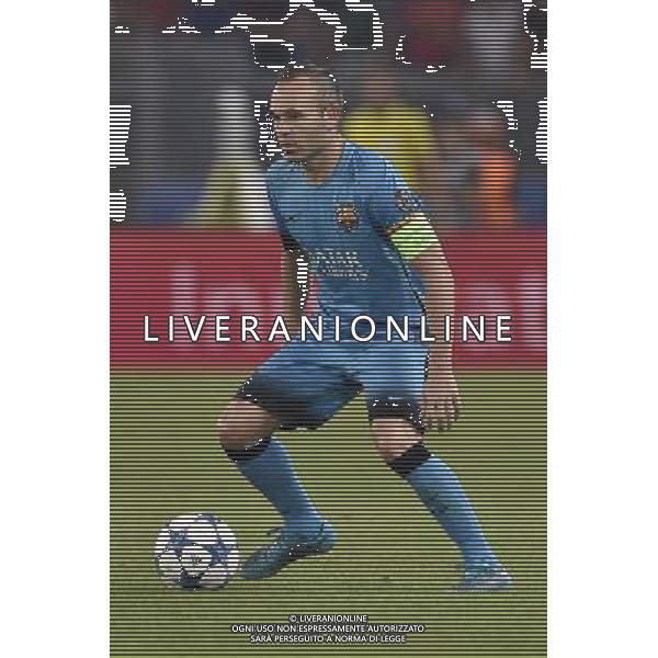 Roma - 16/09/2015 - Stadio Olimpico - Uefa Champions League 2015/2016 - Gruppo E - AS Roma vs Barcellona - nella foto: Andres Iniesta / Ph Fabrizio Corradetti - Ag. Aldo Liverani sas 