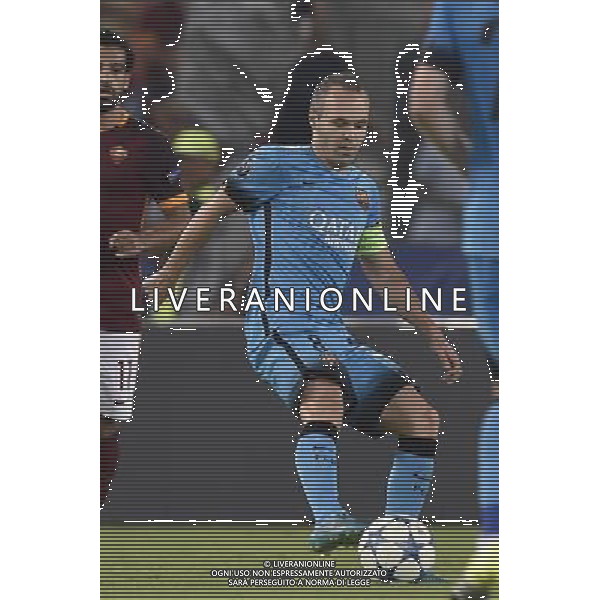 Roma - 16/09/2015 - Stadio Olimpico - Uefa Champions League 2015/2016 - Gruppo E - AS Roma vs Barcellona - nella foto: Andres Iniesta / Ph Fabrizio Corradetti - Ag. Aldo Liverani sas