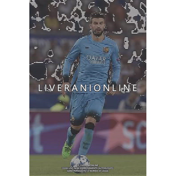Roma - 16/09/2015 - Stadio Olimpico - Uefa Champions League 2015/2016 - Gruppo E - AS Roma vs Barcellona - nella foto: Gerard Pique\' / Ph Fabrizio Corradetti - Ag. Aldo Liverani sas