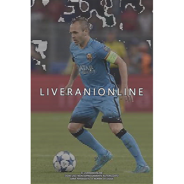 Roma - 16/09/2015 - Stadio Olimpico - Uefa Champions League 2015/2016 - Gruppo E - AS Roma vs Barcellona - nella foto: Andres Iniesta / Ph Fabrizio Corradetti - Ag. Aldo Liverani sas