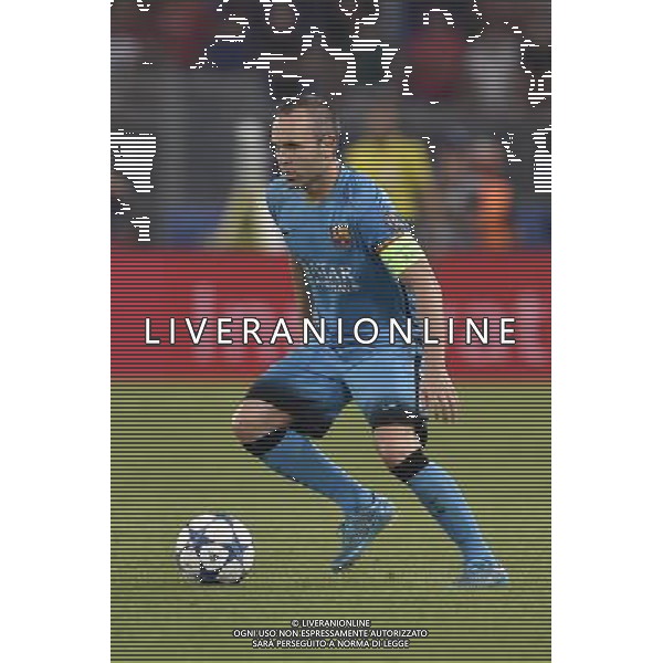 Roma - 16/09/2015 - Stadio Olimpico - Uefa Champions League 2015/2016 - Gruppo E - AS Roma vs Barcellona - nella foto: Andres Iniesta / Ph Fabrizio Corradetti - Ag. Aldo Liverani sas