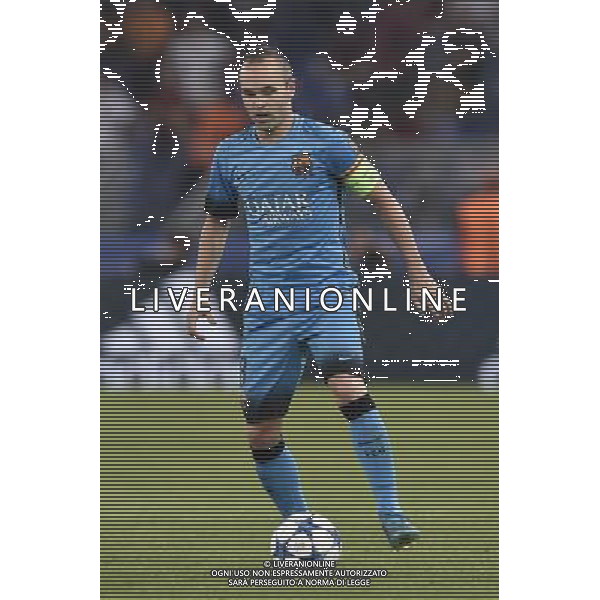 Roma - 16/09/2015 - Stadio Olimpico - Uefa Champions League 2015/2016 - Gruppo E - AS Roma vs Barcellona - nella foto: Andres Iniesta / Ph Fabrizio Corradetti - Ag. Aldo Liverani sas
