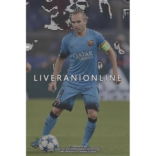 Roma - 16/09/2015 - Stadio Olimpico - Uefa Champions League 2015/2016 - Gruppo E - AS Roma vs Barcellona - nella foto: Andres Iniesta / Ph Fabrizio Corradetti - Ag. Aldo Liverani sas