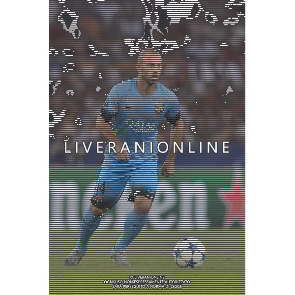 Roma - 16/09/2015 - Stadio Olimpico - Uefa Champions League 2015/2016 - Gruppo E - AS Roma vs Barcellona - nella foto: Javier Mascherano / Ph Fabrizio Corradetti - Ag. Aldo Liverani sas