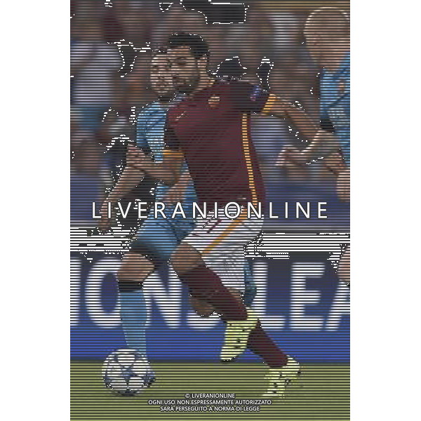 Roma - 16/09/2015 - Stadio Olimpico - Uefa Champions League 2015/2016 - Gruppo E - AS Roma vs Barcellona - nella foto: Mohamed Salah / Ph Fabrizio Corradetti - Ag. Aldo Liverani sas