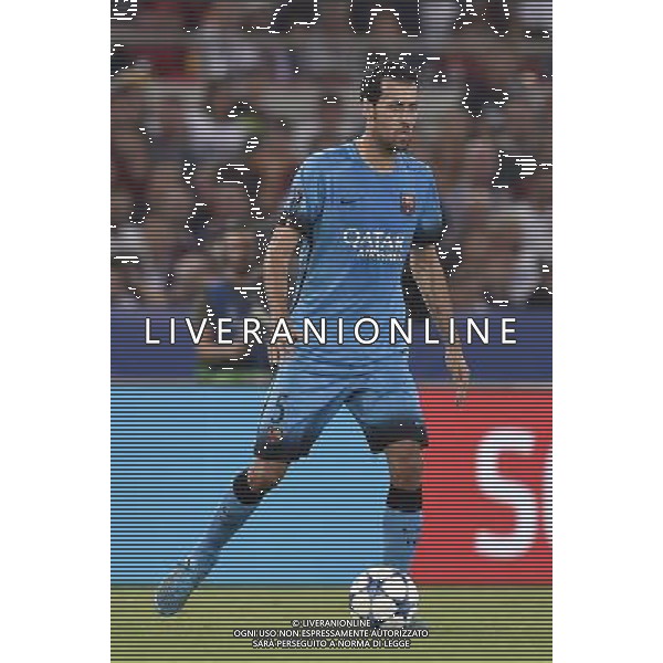 Roma - 16/09/2015 - Stadio Olimpico - Uefa Champions League 2015/2016 - Gruppo E - AS Roma vs Barcellona - nella foto: Sergio Busquets / Ph Fabrizio Corradetti - Ag. Aldo Liverani sas