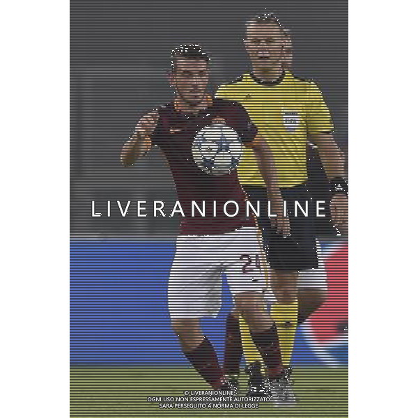 Roma - 16/09/2015 - Stadio Olimpico - Uefa Champions League 2015/2016 - Gruppo E - AS Roma vs Barcellona - nella foto: Alessandro Florenzi / Ph Fabrizio Corradetti - Ag. Aldo Liverani sas