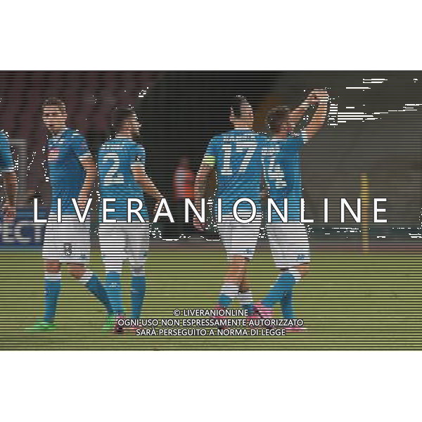 NAPOLI, CLUB BRUGGE 17-09-2015 NELLA FOTO: ESULTANZA MERTENS FOTO MOSCA- AG.LIVERANI