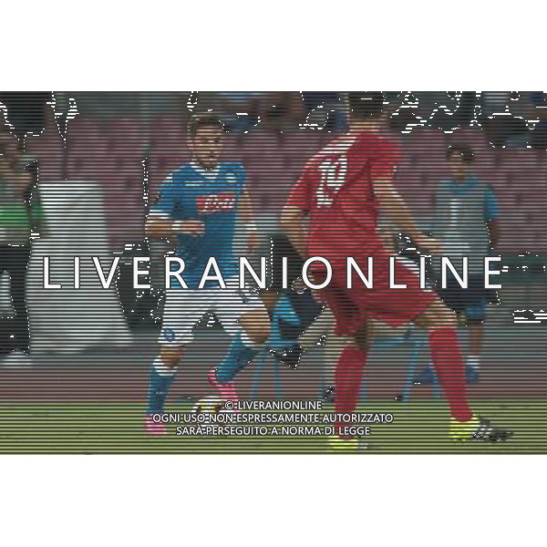 NAPOLI, CLUB BRUGGE 17-09-2015 NELLA FOTO: MERTENS FOTO MOSCA- AG.LIVERANI