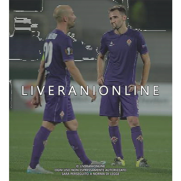 UEFA Europa League 2015/2016 Gruppo I Firenze - 17.09.2015 Fiorentina-Basilea Nella Foto:delusione badelj e borja valero /Ph.Vitez-Ag. Aldo Liverani