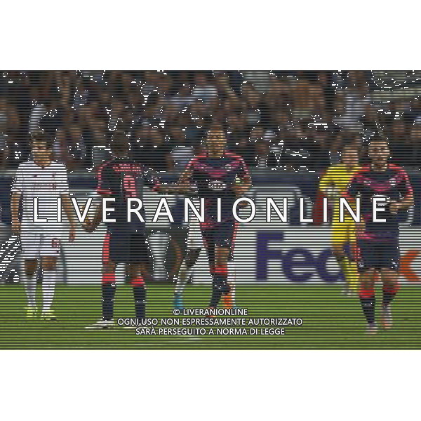 joie de Jussie - 17.09.2015 - Bordeaux / Liverpool - Europa League Photo : Manuel Blondeau / Icon Sport *** Local Caption *** AG ALDO LIVERANI SAS ONLY ITALY *** Local Caption *** AG ALDO LIVERANI SAS ONLY ITALY