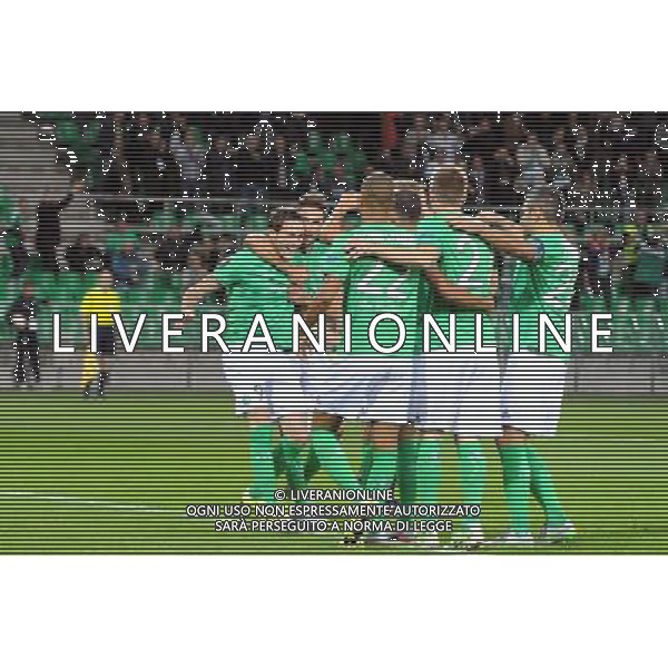 JOIE DE Nolan ROUX / Robert BERIC - 17.09.2015 - Saint Etienne / Rosenborg - Europa League Photo : Jean Paul Thomas / Icon Sport AG ALDO LIVERANI SAS ONLY ITALY