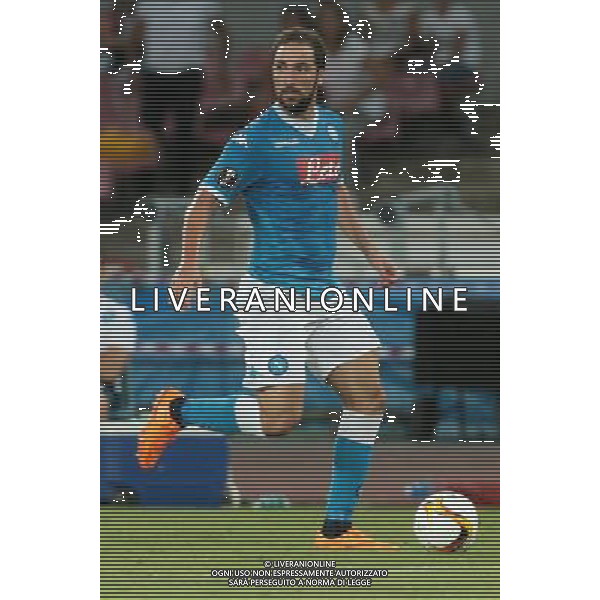 NAPOLI BRUGGE EUROPALEAGUE 17-09-2015 NELLA FOTO: GONZALO HIGUAIN FOTO MOSCA- AG.LIVERANI