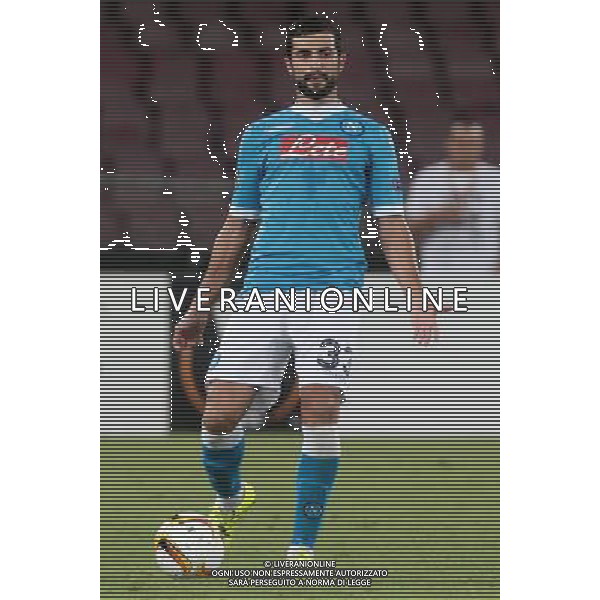 NAPOLI BRUGGE EUROPALEAGUE 17-09-2015 NELLA FOTO: RAUL ALBIOL FOTO MOSCA- AG.LIVERANI