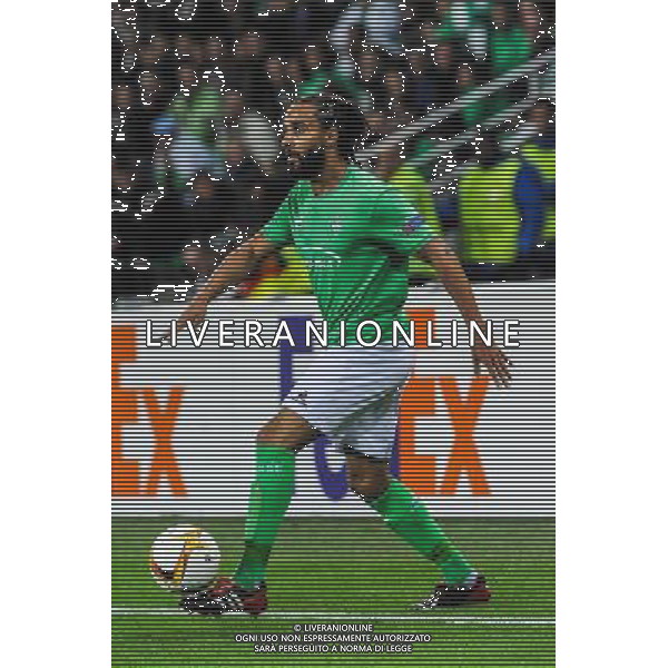 Benoit ASSOU EKOTTO - 17.09.2015 - Saint Etienne / Rosenborg - Europa League Photo : Jean Paul Thomas / Icon Sport *** Local Caption *** AG ALDO LIVERANI SAS ONLY ITALY *** Local Caption *** AG ALDO LIVERANI SAS ONLY ITALY