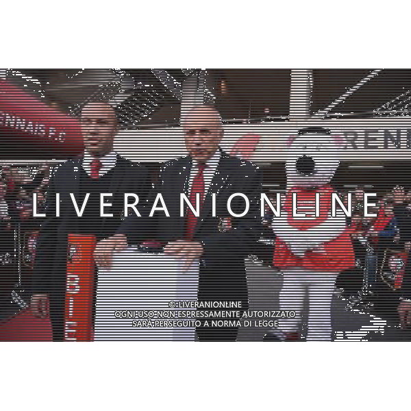 Rene RUELLO / Mickael SILVESTRE - inauguration Roazhon Park - 18.09.2015 - Rennes / Lille - 6eme journee Ligue 1 Photo : Nolwenn Le Gouic / Icon Sport AG ALDO LIVERANI SAS ONLY ITALY