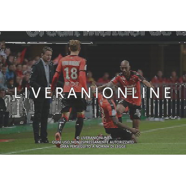 joie Giovanni SIO / Gelson FERNANDES / Philippe MONTANIER - 18.09.2015 - Rennes / Lille - 6eme journee Ligue 1 Photo : Nolwenn Le Gouic / Icon Sport AG ALDO LIVERANI SAS ONLY ITALY