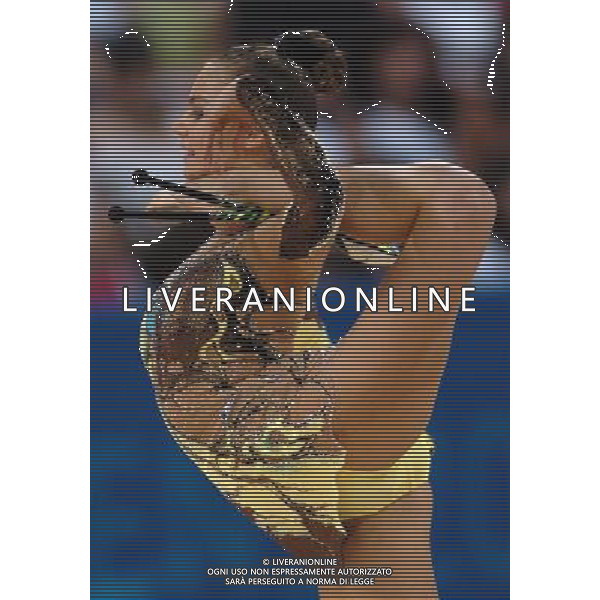 Giochi Olimpici Atene 2004 Ginnastica ritmica nella foto Kabaeva Alina ph marco luzzani/ag aldo liverani s.a.s. 