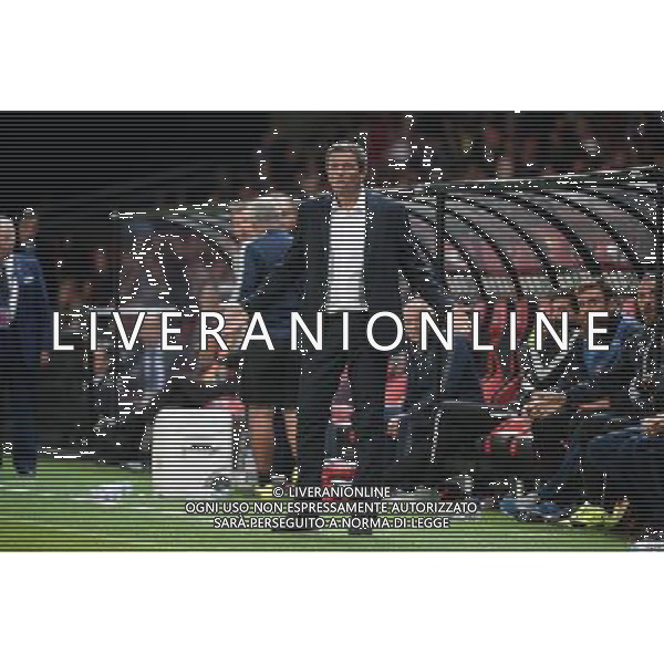 Thierry LAURET - 19.09.2015 - Guingamp / Gazelec Ajaccio - 6eme journee Ligue 1 Photo : Nolwenn Le Gouic / Icon Sport AG ALDO LIVERANI SAS ONLY ITALY