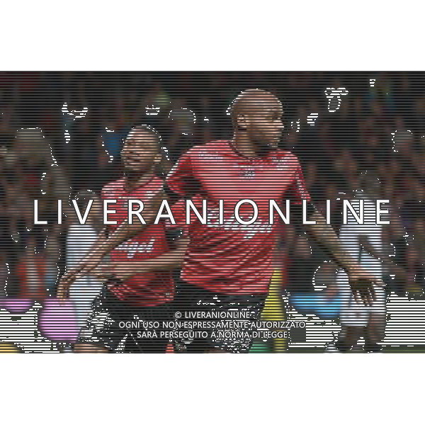 Marcus COCO / Jimmy BRIAND - 19.09.2015 - Guingamp / Gazelec Ajaccio - 6eme journee Ligue 1 Photo : Nolwenn Le Gouic / Icon Sport AG ALDO LIVERANI SAS ONLY ITALY