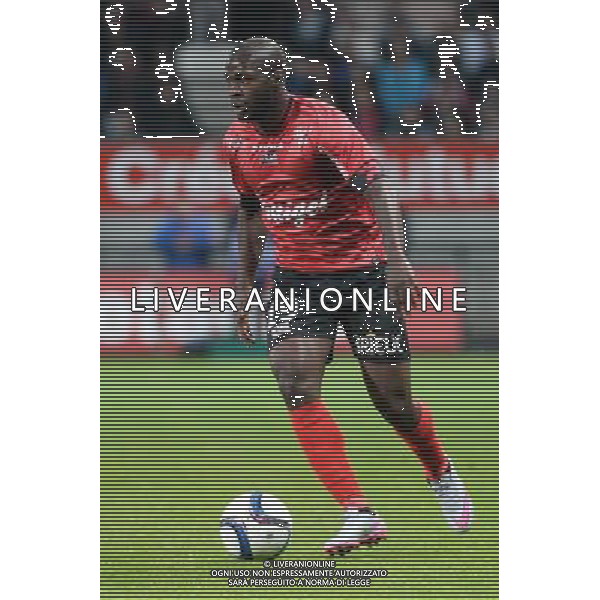 Yannis SALIBUR - 19.09.2015 - Guingamp / Gazelec Ajaccio - 6eme journee Ligue 1 Photo : Nolwenn Le Gouic / Icon Sport AG ALDO LIVERANI SAS ONLY ITALY