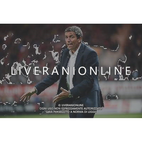 Thierry LAURET - 19.09.2015 - Guingamp / Gazelec Ajaccio - 6eme journee Ligue 1 Photo : Nolwenn Le Gouic / Icon Sport AG ALDO LIVERANI SAS ONLY ITALY