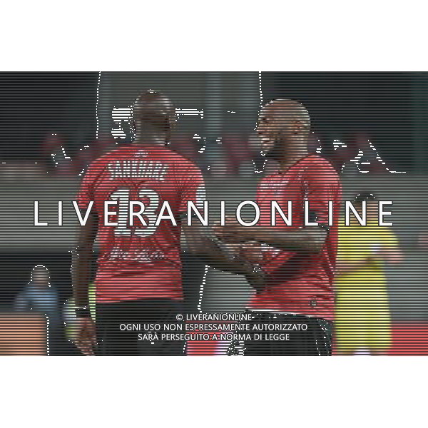 Younousse SANKHARE / Jimmy BRIAND - 19.09.2015 - Guingamp / Gazelec Ajaccio - 6eme journee Ligue 1 Photo : Nolwenn Le Gouic / Icon Sport AG ALDO LIVERANI SAS ONLY ITALY