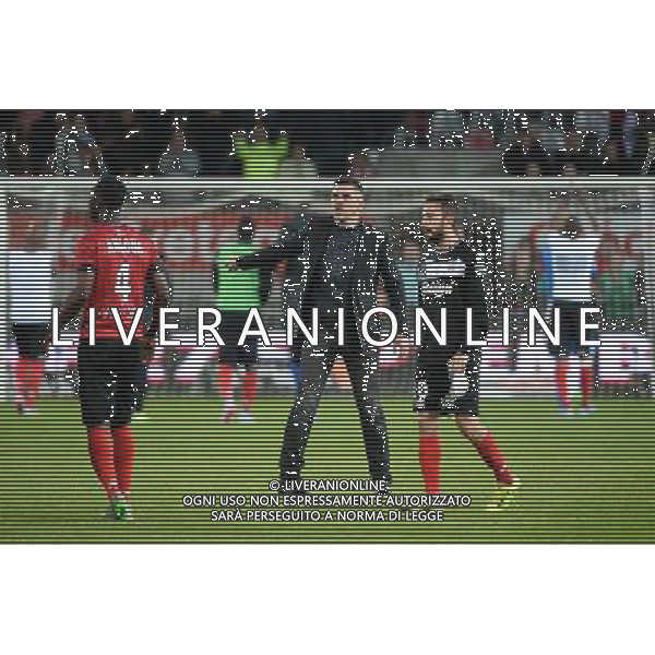 Jocelyn GOURVENNEC / Nicolas BENEZET - 19.09.2015 - Guingamp / Gazelec Ajaccio - 6eme journee Ligue 1 Photo : Nolwenn Le Gouic / Icon Sport AG ALDO LIVERANI SAS ONLY ITALY