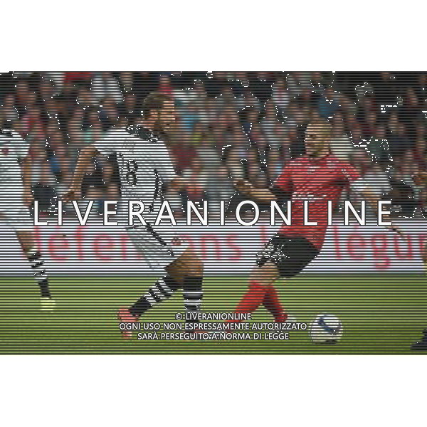 Gregory PUJOL / Lionel MATHIS - 19.09.2015 - Guingamp / Gazelec Ajaccio - 6eme journee Ligue 1 Photo : Nolwenn Le Gouic / Icon Sport AG ALDO LIVERANI SAS ONLY ITALY