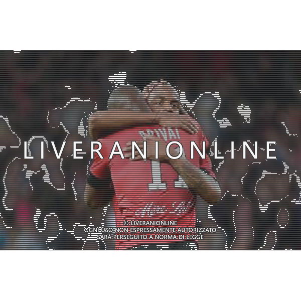 Jimmy BRIAND / Sloan PRIVAT - 19.09.2015 - Guingamp / Gazelec Ajaccio - 6eme journee Ligue 1 Photo : Nolwenn Le Gouic / Icon Sport AG ALDO LIVERANI SAS ONLY ITALY