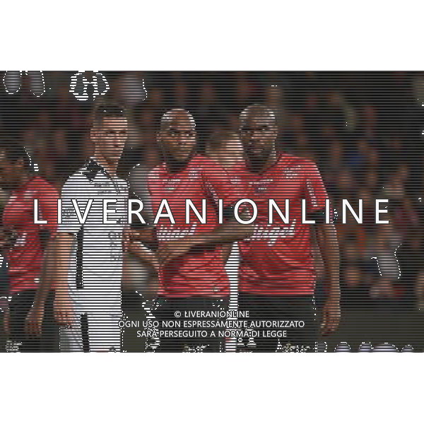 Jimmy BRIAND / Sloan PRIVAT - 19.09.2015 - Guingamp / Gazelec Ajaccio - 6eme journee Ligue 1 Photo : Nolwenn Le Gouic / Icon Sport AG ALDO LIVERANI SAS ONLY ITALY