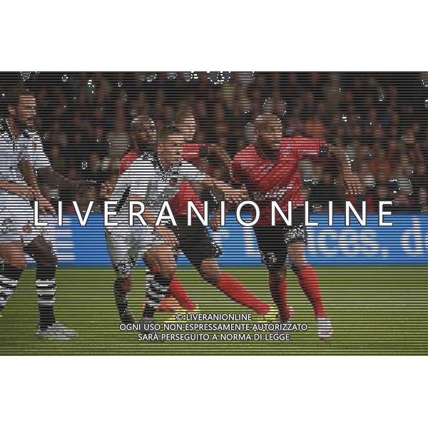Jimmy BRIAND / Sloan PRIVAT / Alexandre COEFF - 19.09.2015 - Guingamp / Gazelec Ajaccio - 6eme journee Ligue 1 Photo : Nolwenn Le Gouic / Icon Sport AG ALDO LIVERANI SAS ONLY ITALY
