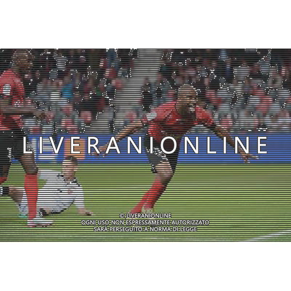 joie Sloan PRIVAT - 19.09.2015 - Guingamp / Gazelec Ajaccio - 6eme journee Ligue 1 Photo : Nolwenn Le Gouic / Icon Sport AG ALDO LIVERANI SAS ONLY ITALY