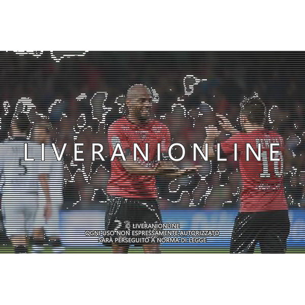 joie Jimmy BRIAND - 19.09.2015 - Guingamp / Gazelec Ajaccio - 6eme journee Ligue 1 Photo : Nolwenn Le Gouic / Icon Sport AG ALDO LIVERANI SAS ONLY ITALY