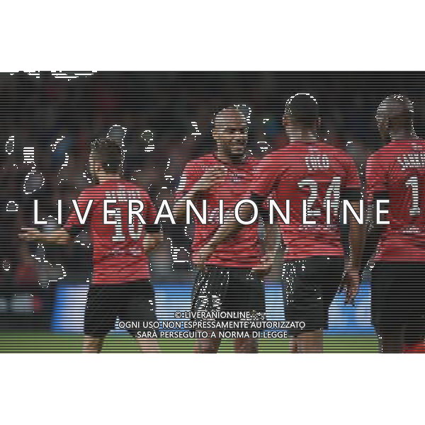 joie Jimmy BRIAND - 19.09.2015 - Guingamp / Gazelec Ajaccio - 6eme journee Ligue 1 Photo : Nolwenn Le Gouic / Icon Sport AG ALDO LIVERANI SAS ONLY ITALY