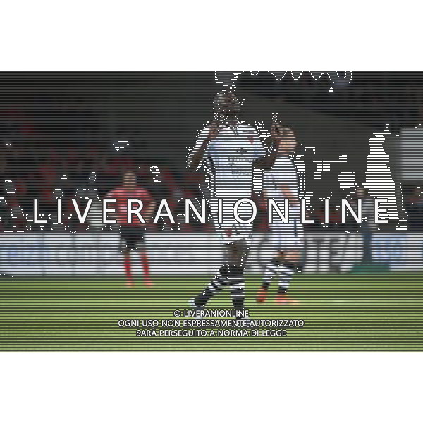 joie Kader MANGANE - 19.09.2015 - Guingamp / Gazelec Ajaccio - 6eme journee Ligue 1 Photo : Nolwenn Le Gouic / Icon Sport AG ALDO LIVERANI SAS ONLY ITALY