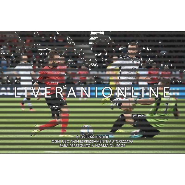 Nicolas BENEZET / Clement MAURY - 19.09.2015 - Guingamp / Gazelec Ajaccio - 6eme journee Ligue 1 Photo : Nolwenn Le Gouic / Icon Sport AG ALDO LIVERANI SAS ONLY ITALY