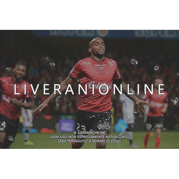joie Jimmy BRIAND - 19.09.2015 - Guingamp / Gazelec Ajaccio - 6eme journee Ligue 1 Photo : Nolwenn Le Gouic / Icon Sport AG ALDO LIVERANI SAS ONLY ITALY