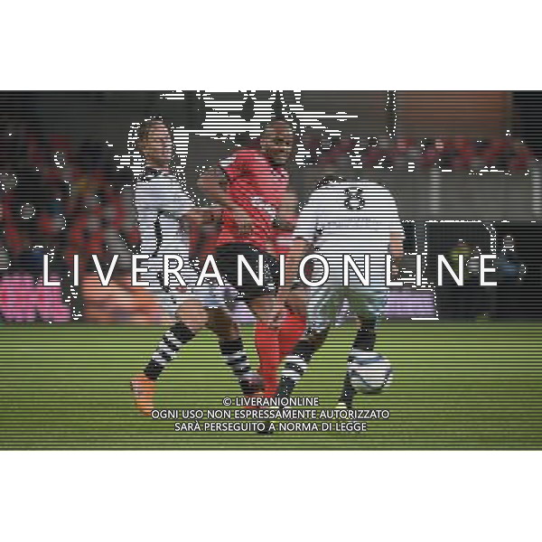 Jimmy BRIAND / Damjan DJOKOVIC - 19.09.2015 - Guingamp / Gazelec Ajaccio - 6eme journee Ligue 1 Photo : Nolwenn Le Gouic / Icon Sport AG ALDO LIVERANI SAS ONLY ITALY
