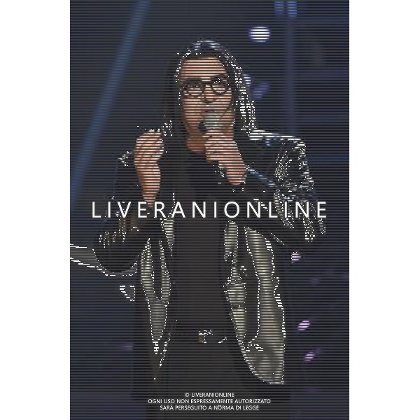 Roma - 18/09/2015 - Studi Rai Studios - Trasmissione TV \' Tale e Quale Show \' - nella foto: Max Giusti interpreta Renato Zero / Ph. Fabrizio Corradetti - Ag. Aldo Liverani sas