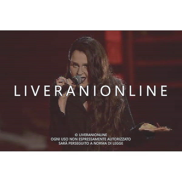 Roma - 18/09/2015 - Studi Rai Studios - Trasmissione TV \' Tale e Quale Show \' - nella foto: Giulia Luzi interpreta Lorde / Ph. Fabrizio Corradetti - Ag. Aldo Liverani sas