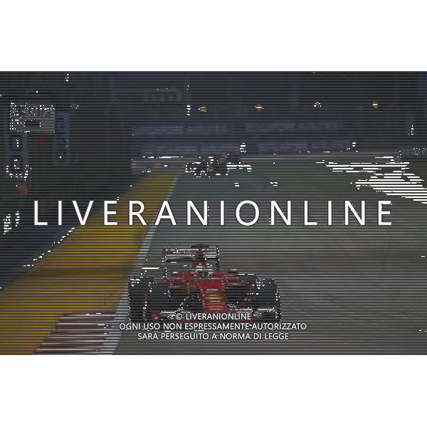 Sebastian Vettel (GER) Ferrari SF15-T. 20.09.2015. Formula 1 World Championship, Rd 13, Singapore Grand Prix, Singapore, Singapore, Race Day. AG ALDO LIVERANI SAS ONLY ITALY
