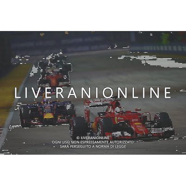 Sebastian Vettel (GER) Ferrari SF15-T. 20.09.2015. Formula 1 World Championship, Rd 13, Singapore Grand Prix, Singapore, Singapore, Race Day. AG ALDO LIVERANI SAS ONLY ITALY