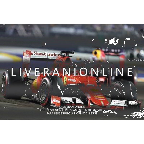 Sebastian Vettel (GER) Ferrari SF15-T. 20.09.2015. Formula 1 World Championship, Rd 13, Singapore Grand Prix, Singapore, Singapore, Race Day. AG ALDO LIVERANI SAS ONLY ITALY